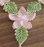 craftster Beaded Leaves